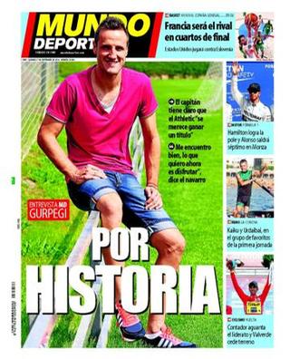 Capa do jornal El Mundo Deportivo Athletic