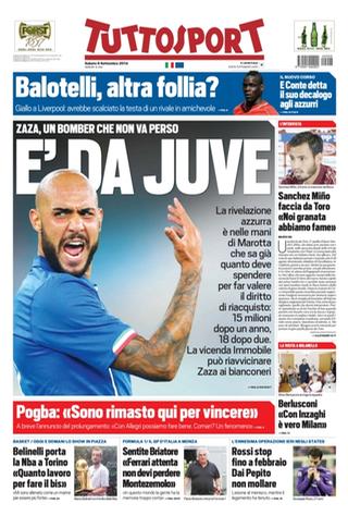 Capa do jornal Tuttosport