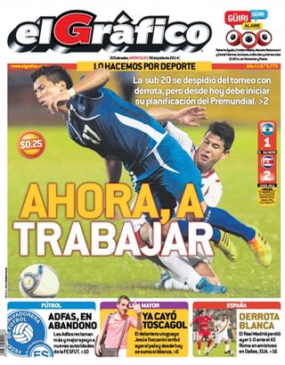 Capa do jornal El Gráfico