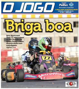 Capa do jornal O Jogo