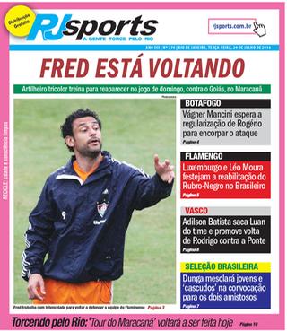 Capa do jornal RJSports