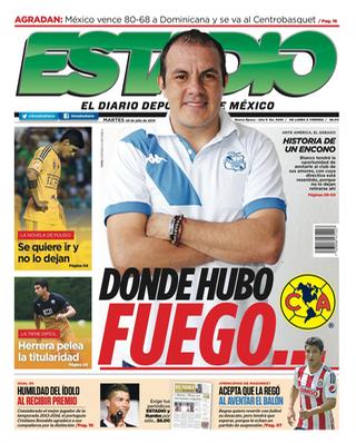 Capa do jornal Estadio