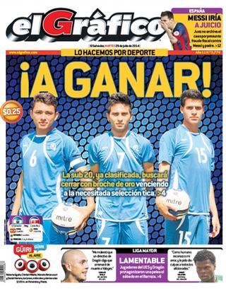 Capa do jornal El Gráfico