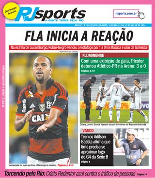 Capa fazer RJSports Jornal