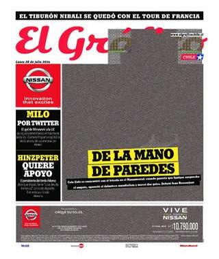 Capa do jornal El Gráfico Chile