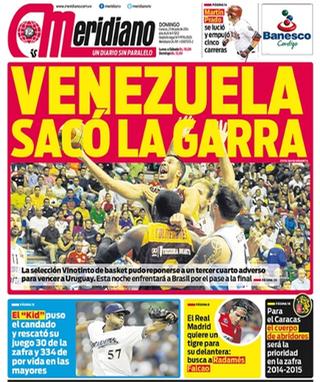 Capa do jornal Meridiano