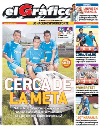 Capa do jornal El Gráfico