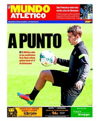 Capa do jornal Mundo Atletico