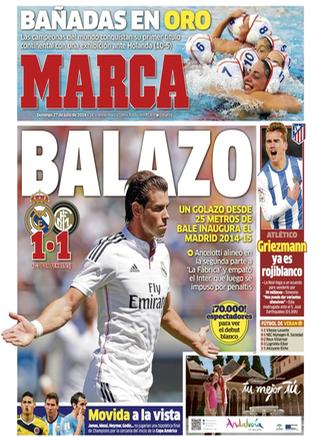 Capa do jornal Marca