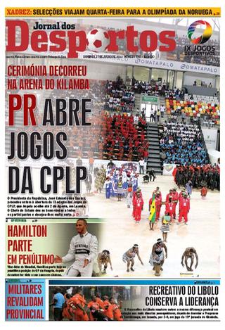 Capa do jornal Jornal dos Desportos