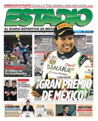 Capa do jornal Estadio