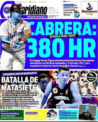 Capa do jornal Meridiano