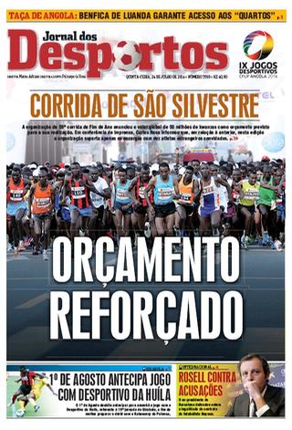 Capa do jornal Jornal dos Desportos