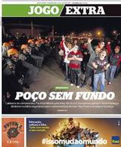 Capa do jornal Jogo Extra (Extra)