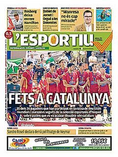 Capa do jornal L'Esportiu