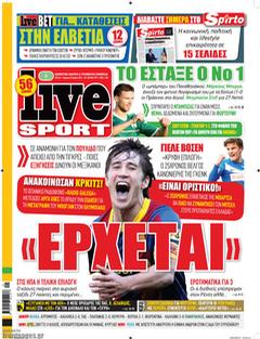 Capa do jornal Live Sport