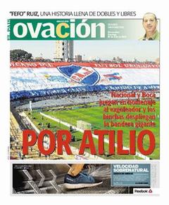 Capa do jornal Ovación