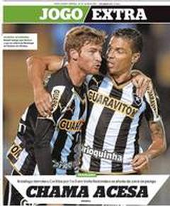 Capa do jornal Jogo Extra (Extra)