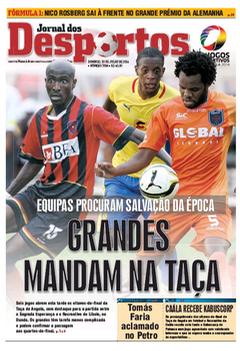 Capa do jornal Jornal dos Desportos