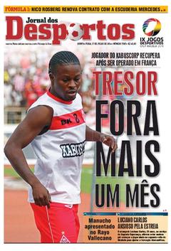 Capa do jornal Jornal dos Desportos