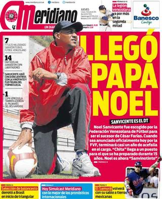 Capa do jornal Meridiano