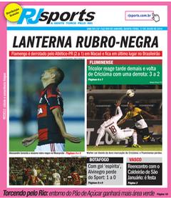 Capa do jornal RJSports