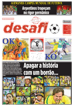 Capa do jornal Desafio