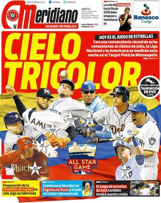 Capa do jornal Meridiano