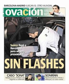 Capa do jornal Ovación