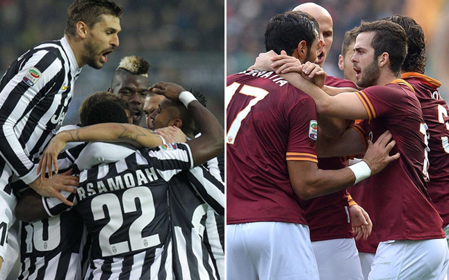 Juventus e Roma ou grande demitir goleou 2013 AFP