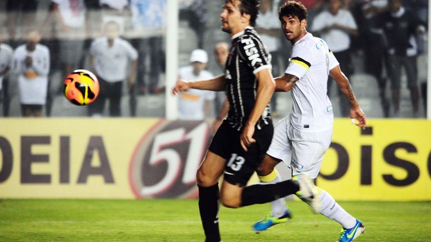 Willian José gol Santos x Corinthians (Foto: Marcos Ribolli / Globoesporte.com)